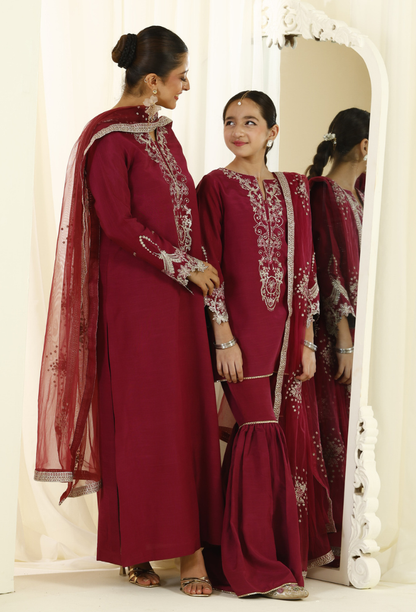 Rabt - D05 Raw Silk Pakistani Formal Dresses - Humdum - 6