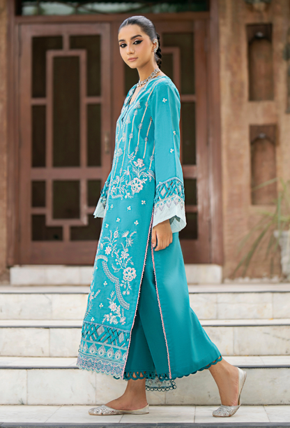 Selin - D01 Chiffon Pakistani Summer Dresses - Humdum - 3