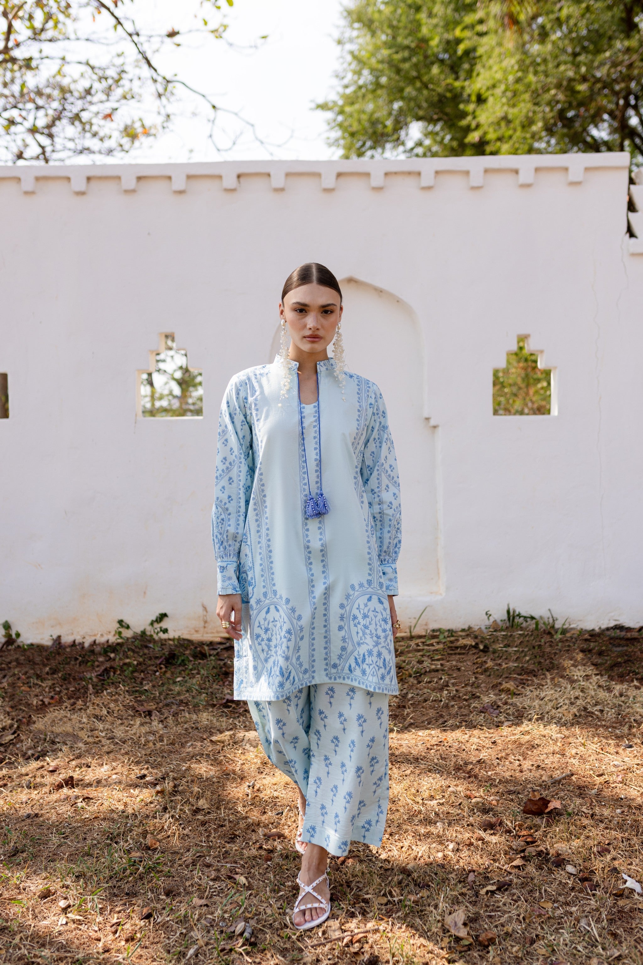 AMEL AC-06 Cotton Pakistani Summer Dresses - aabyaan - 1