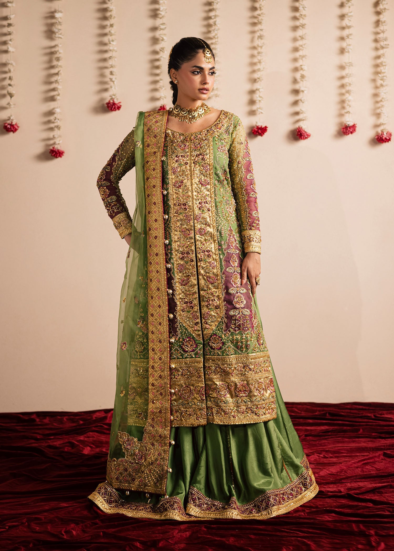 Shabnum Raw Silk Pakistani Formal Dresses