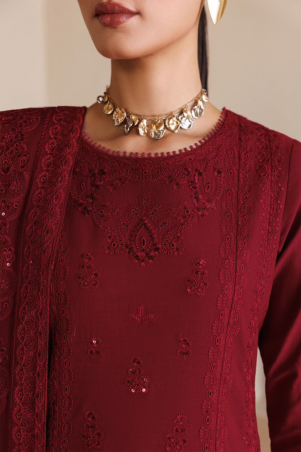 BAROQUE Chiffon Pakistani Summer Dresses - Emaan Adeel - 7