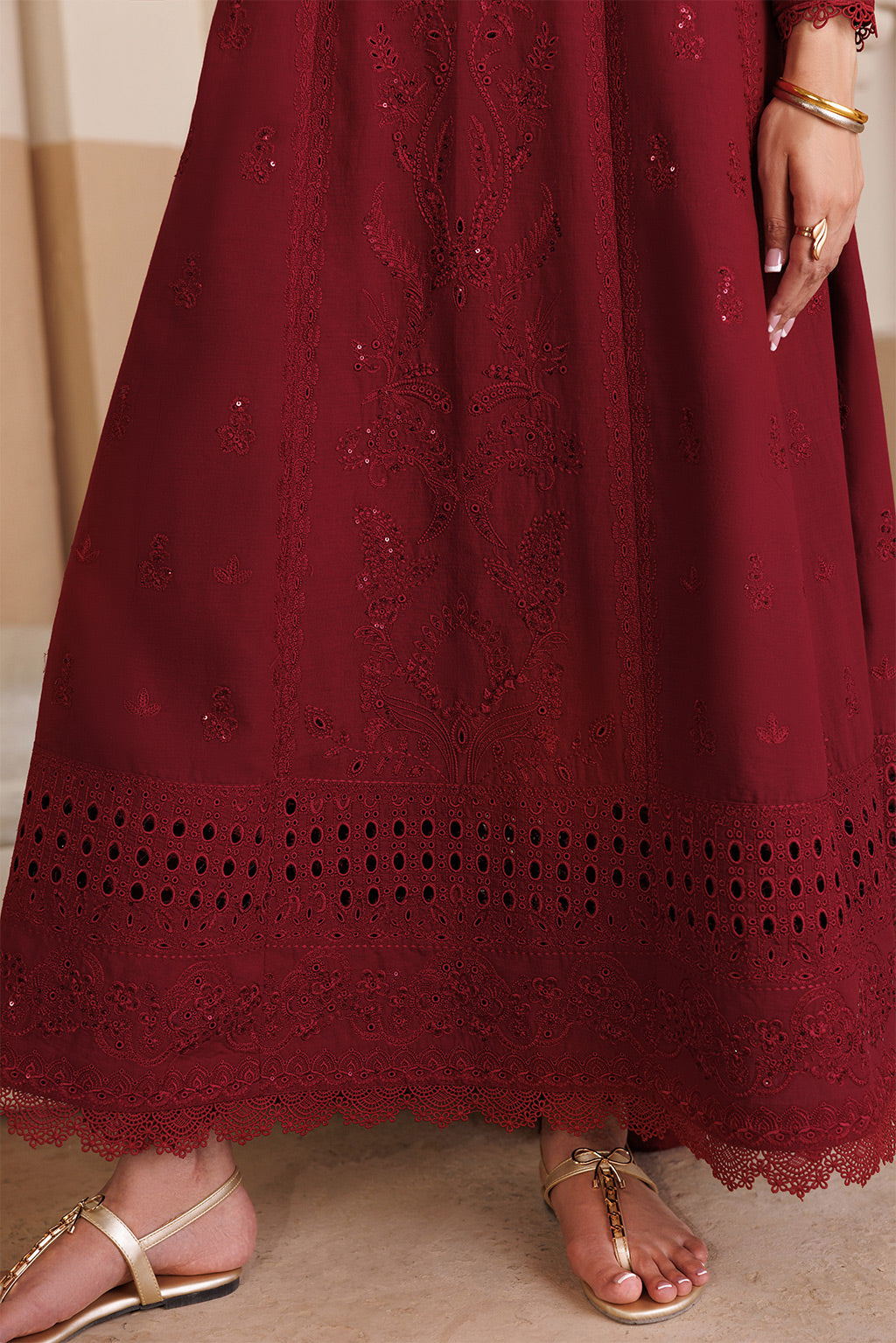 BAROQUE Chiffon Pakistani Summer Dresses - Emaan Adeel - 8