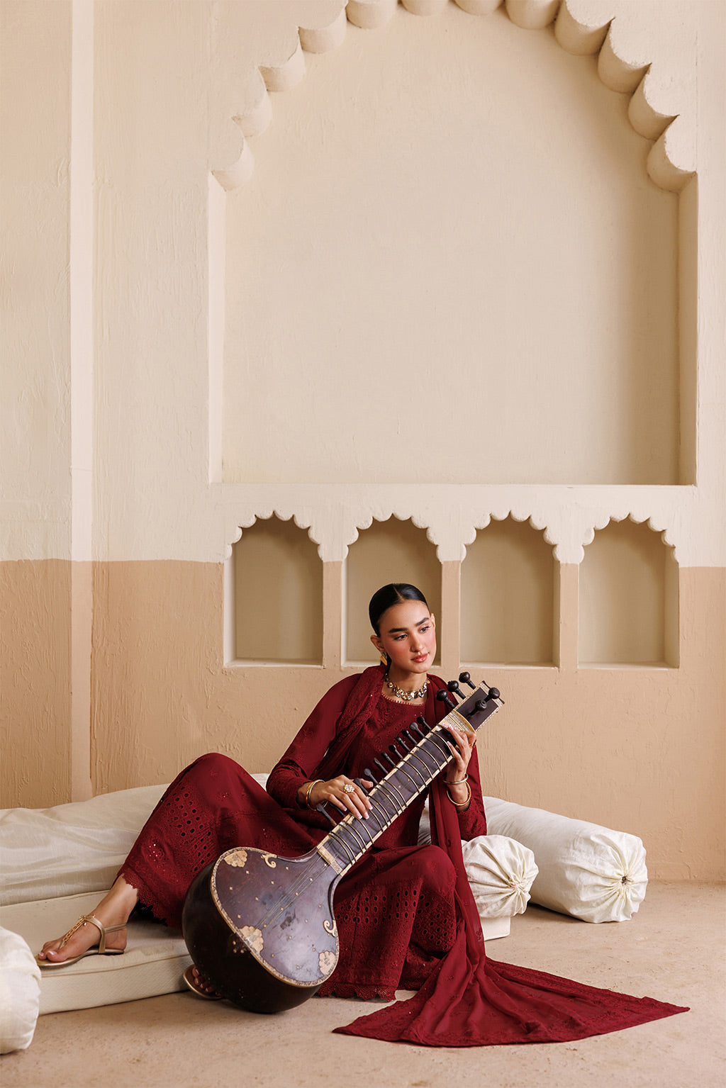 BAROQUE Chiffon Pakistani Summer Dresses - Emaan Adeel - 6