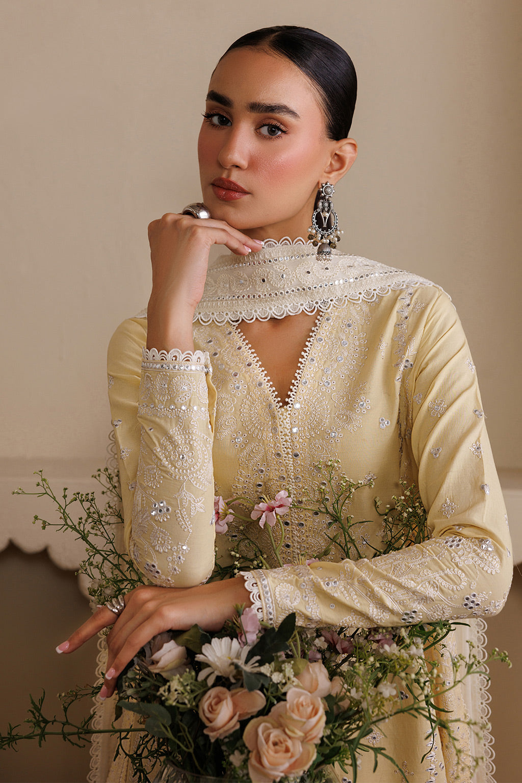 NOSTALIGA Chiffon Pakistani Summer Dresses - Emaan Adeel - 5