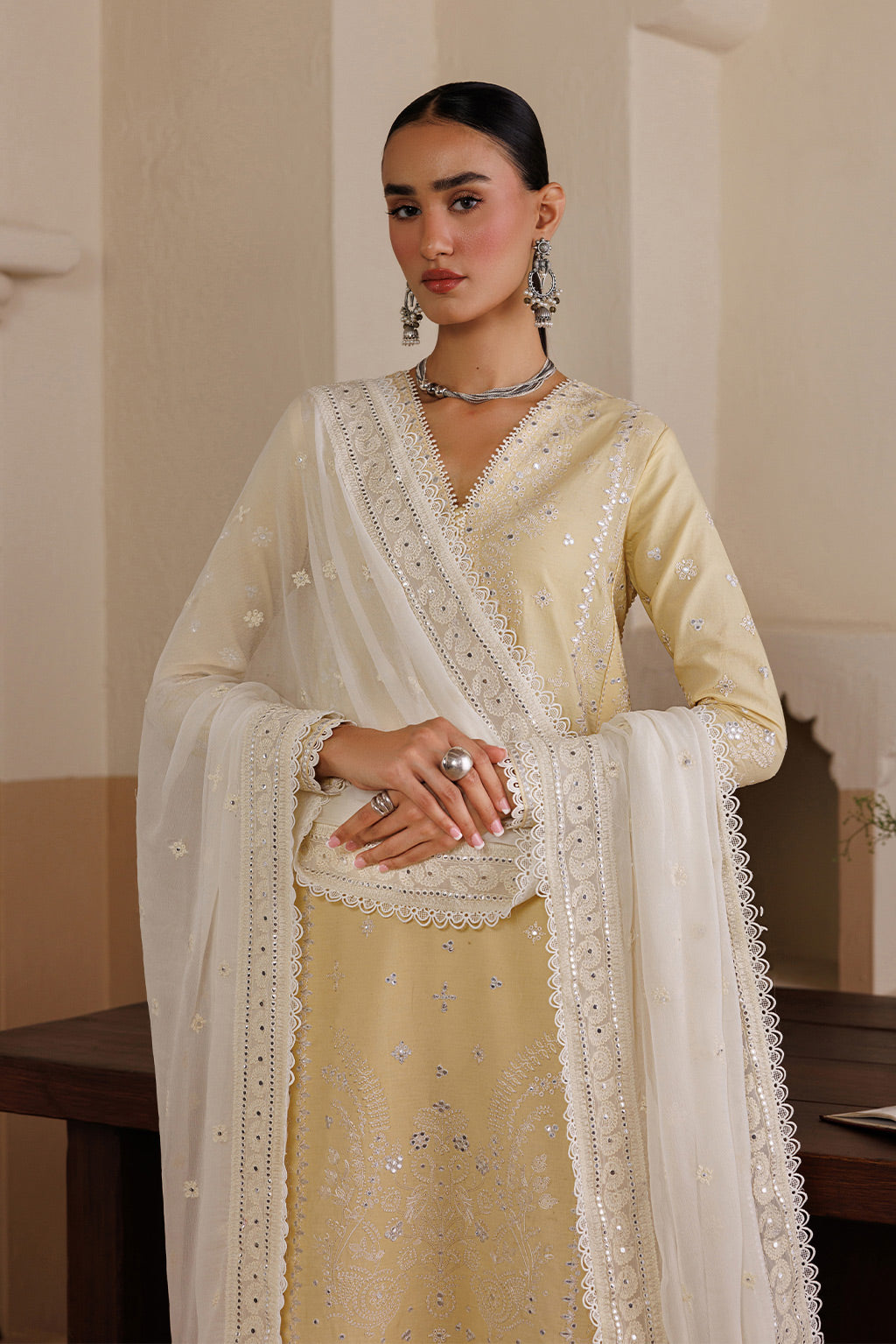 NOSTALIGA Chiffon Pakistani Summer Dresses - Emaan Adeel - 6
