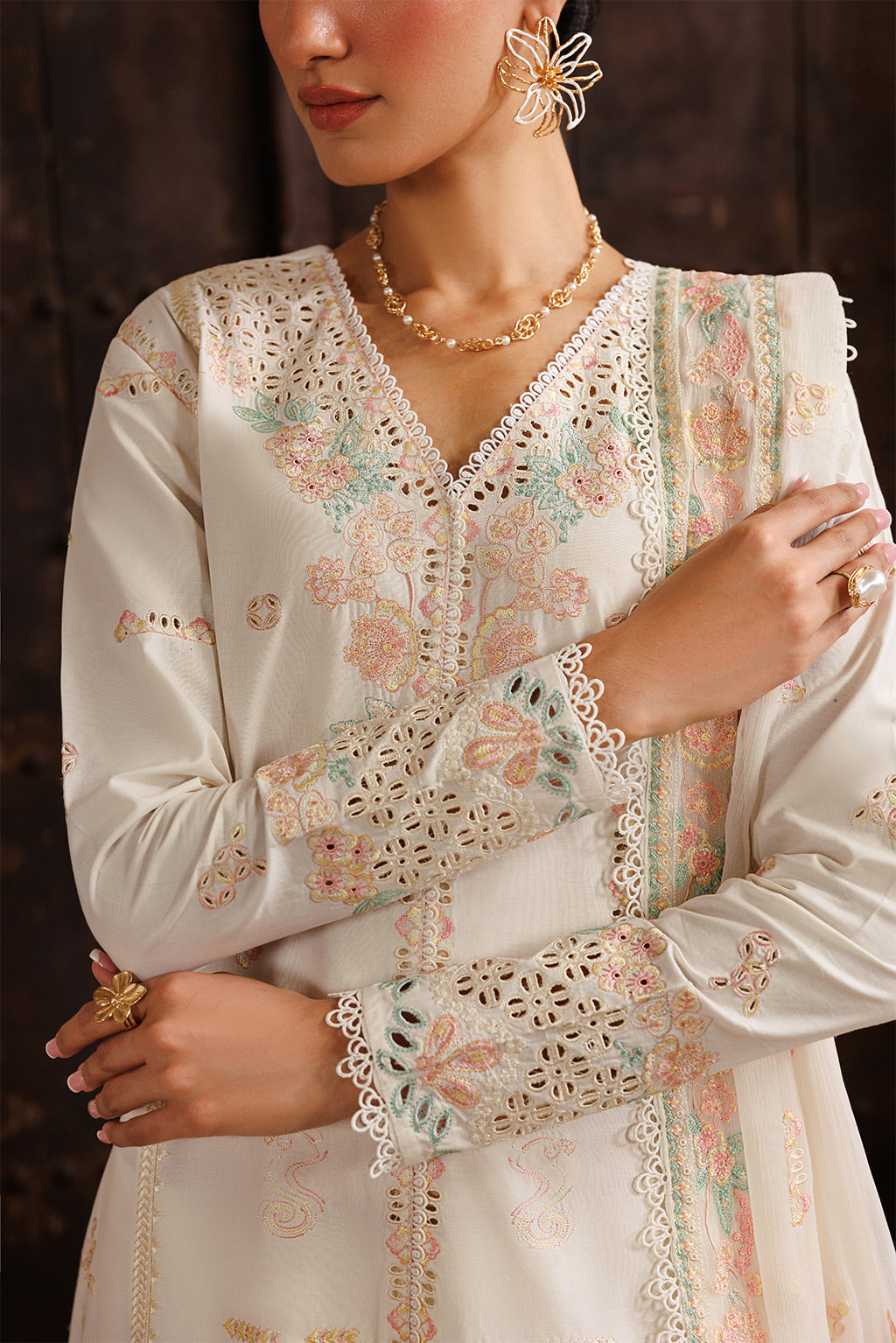 EUPHONY Chiffon Pakistani Summer Dresses - Emaan Adeel - 6