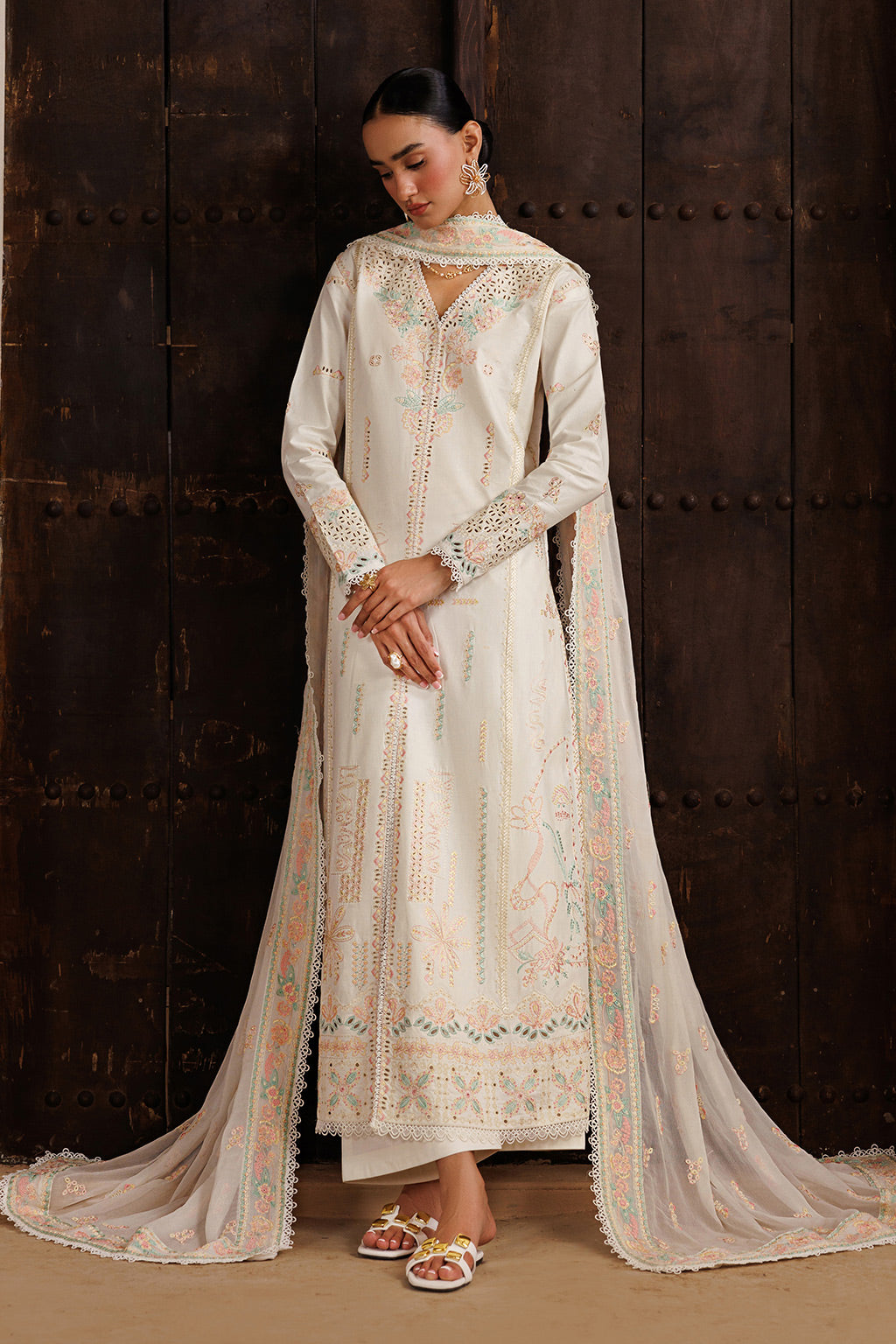 EUPHONY Chiffon Pakistani Summer Dresses - Emaan Adeel - 3
