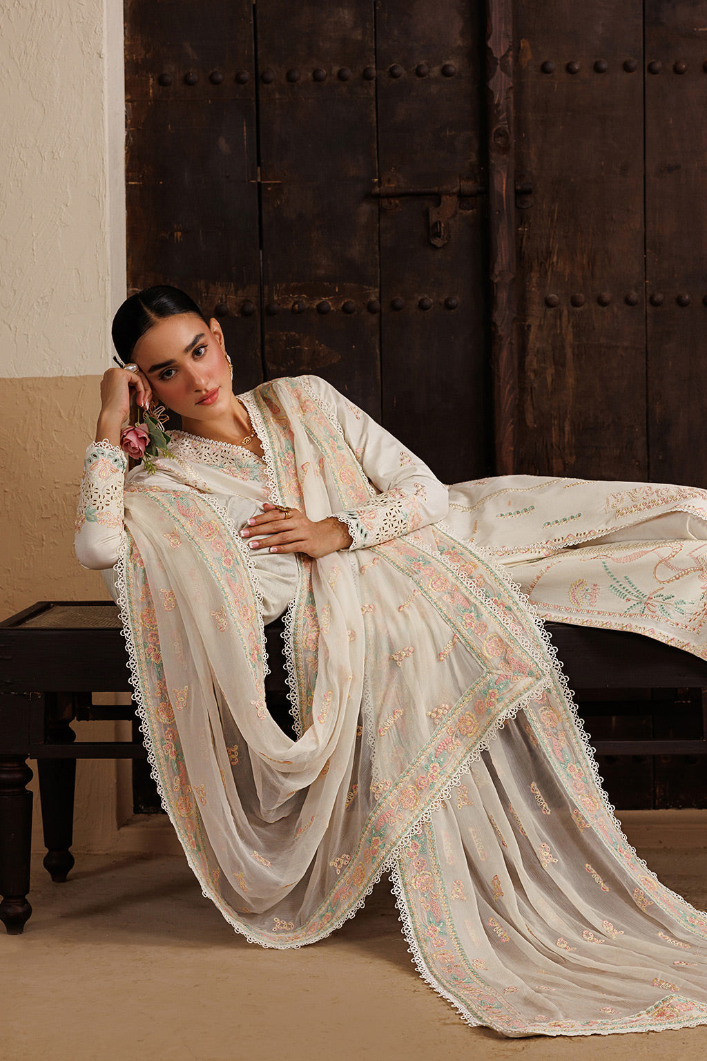 EUPHONY Chiffon Pakistani Summer Dresses - Emaan Adeel - 4