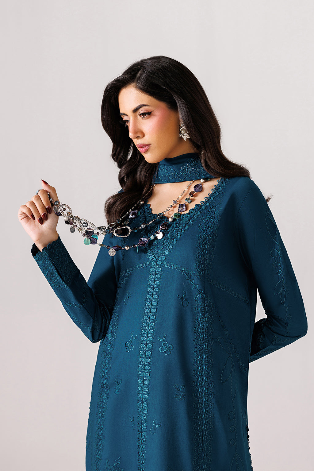 SERENE Chiffon Pakistani Summer Dresses - Emaan Adeel - 5