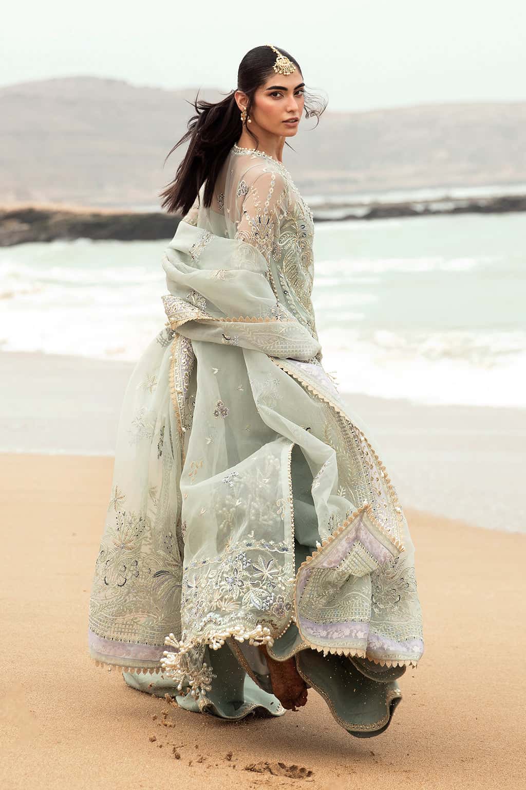 Shanzay Raw Silk Pakistani Formal Dresses - Afrozeh - 8
