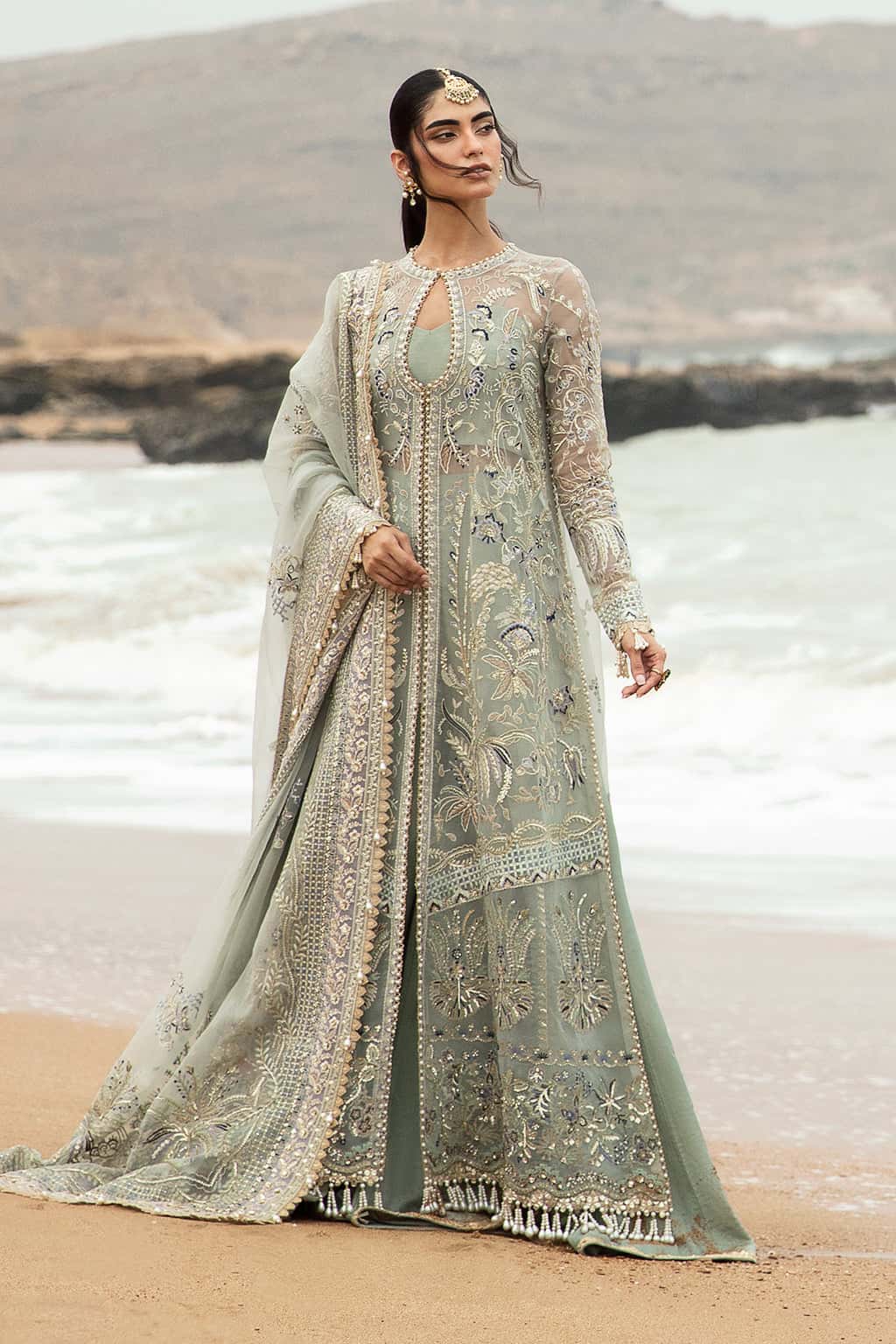 Shanzay Raw Silk Pakistani Formal Dresses - Afrozeh - 2