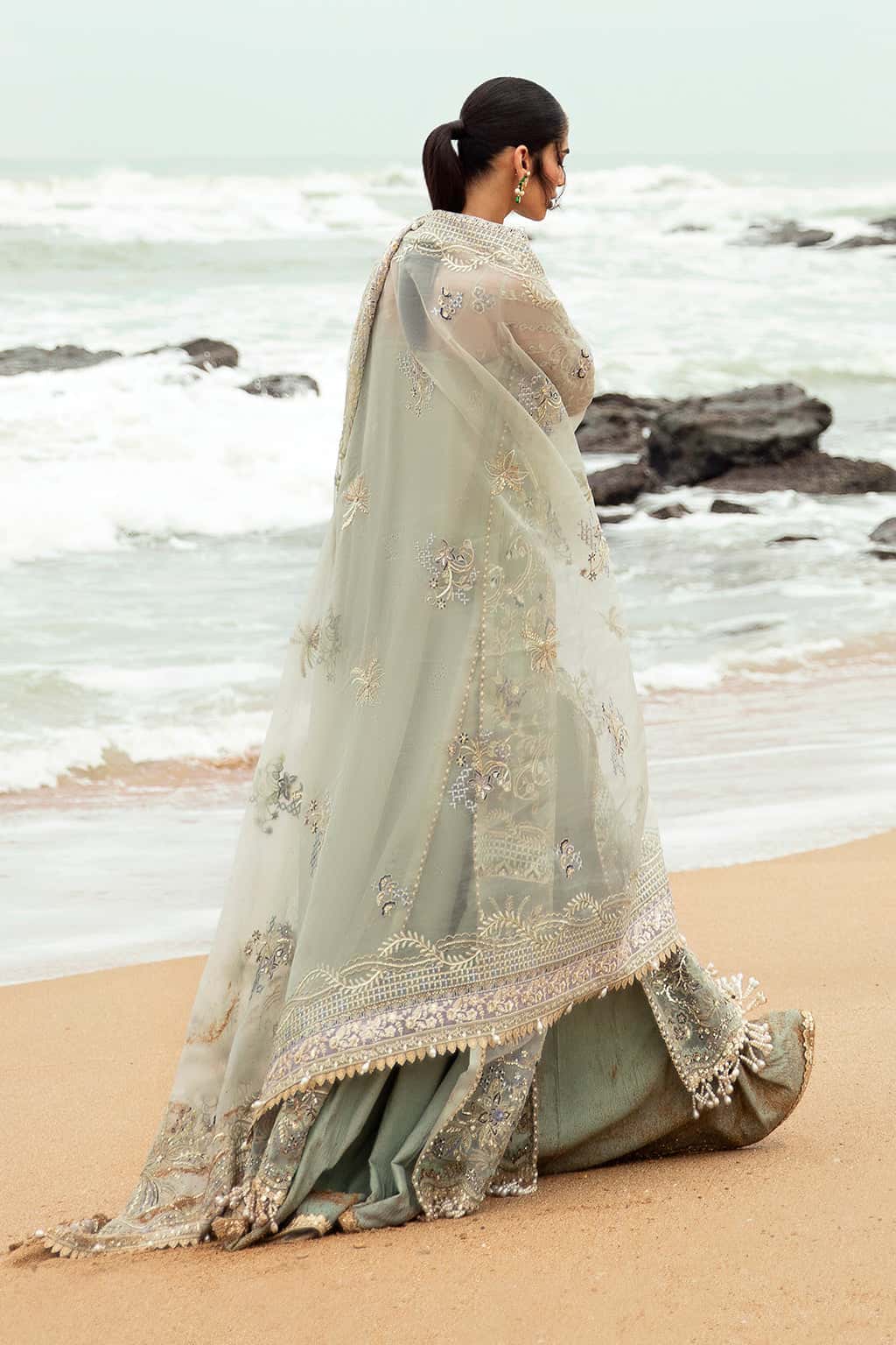 Shanzay Raw Silk Pakistani Formal Dresses - Afrozeh - 5