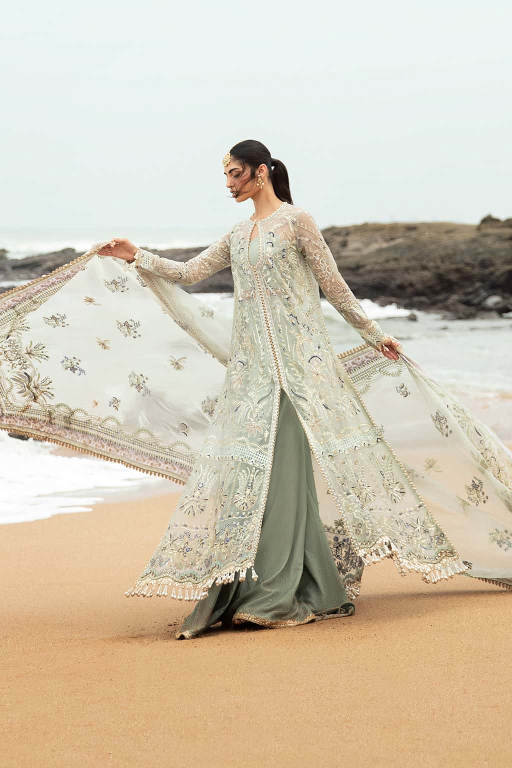 Shanzay Raw Silk Pakistani Formal Dresses - Afrozeh - 6