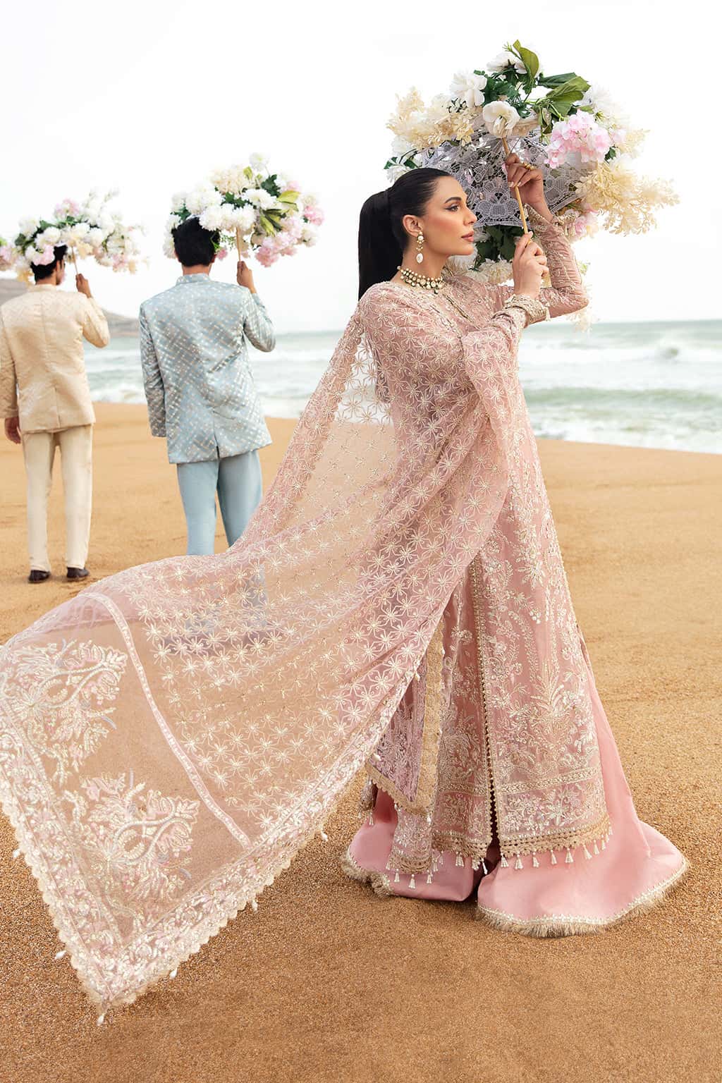 Shazma Raw Silk Pakistani Formal Dresses - Afrozeh - 2