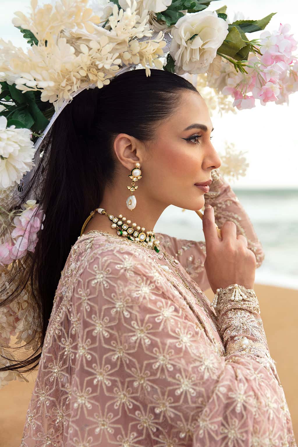 Shazma Raw Silk Pakistani Formal Dresses - Afrozeh - 4