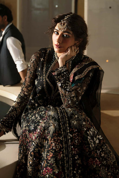 Meera Raw Silk Pakistani Formal Dresses - Afrozeh - 7