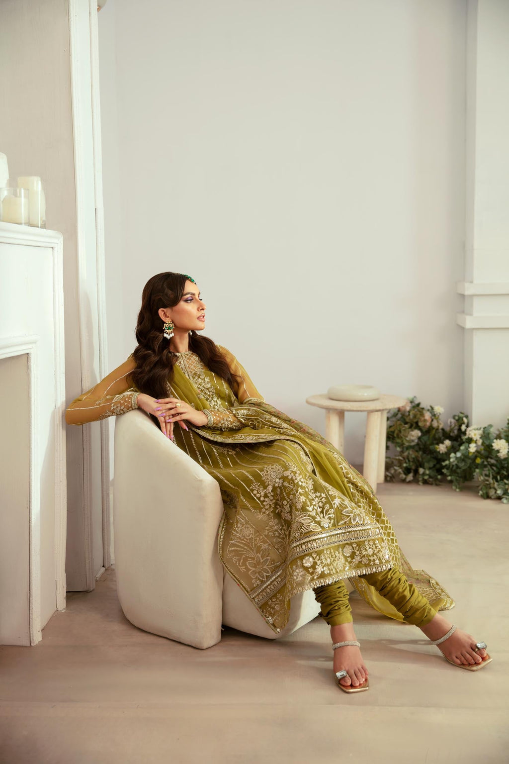 Islet Organza Pakistani Formal Dresses - Akbar Aslam - 6