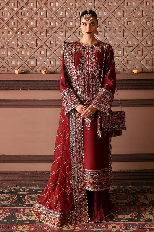 Naaz Raw Silk Pakistani Formal Dresses - Afrozeh - 1