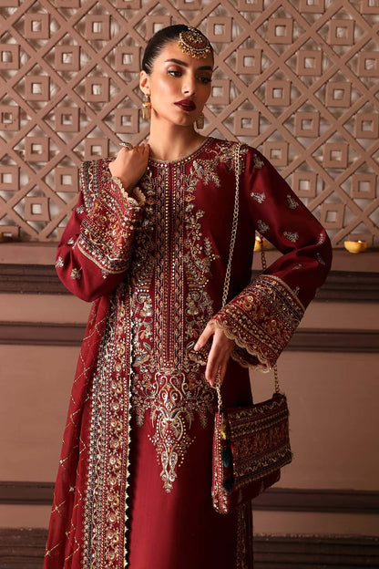Naaz Raw Silk Pakistani Formal Dresses - Afrozeh - 4
