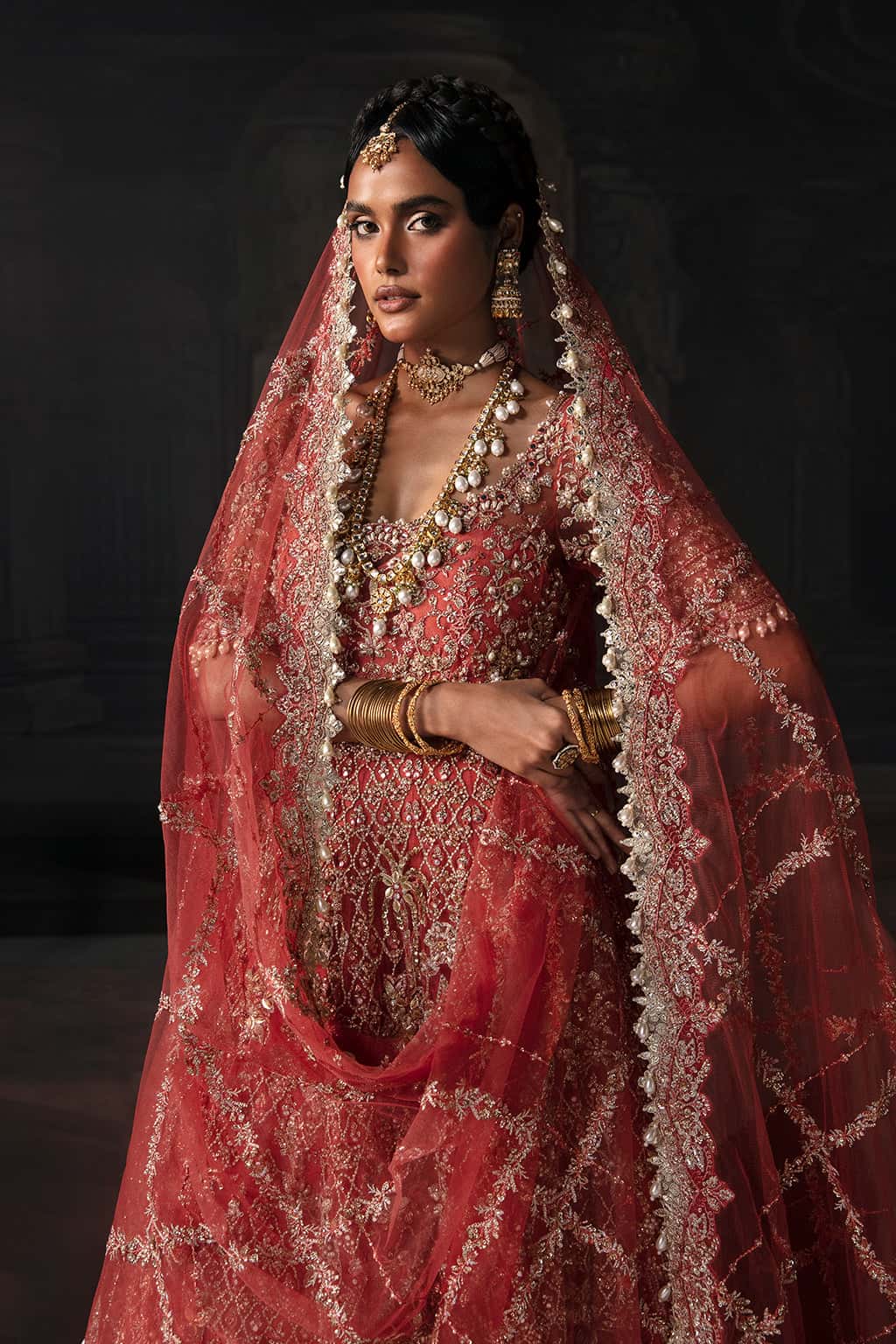 Lavinia Raw Silk Pakistani Formal Dresses - Afrozeh - 4