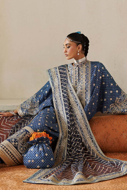 Rukhsana Raw Silk Pakistani Formal Dresses - Afrozeh - 6