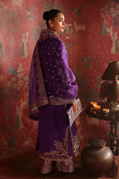 Khushbu Raw Silk Pakistani Formal Dresses - Afrozeh - 2