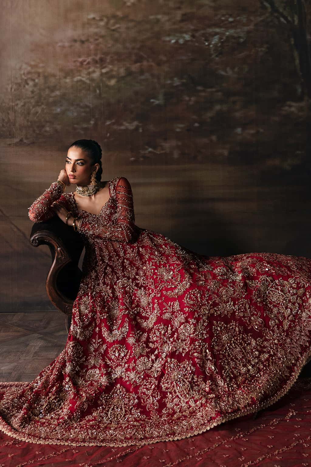Adelaide Raw Silk Pakistani Formal Dresses - Afrozeh - 3