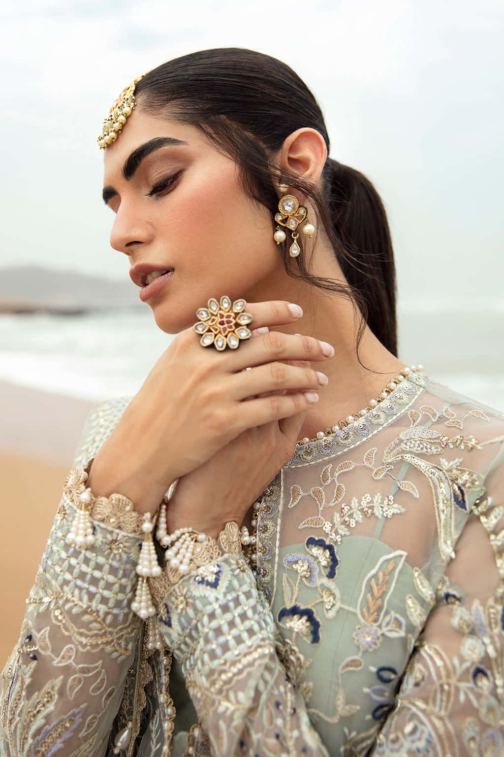 Shanzay Raw Silk Pakistani Formal Dresses - Afrozeh - 9