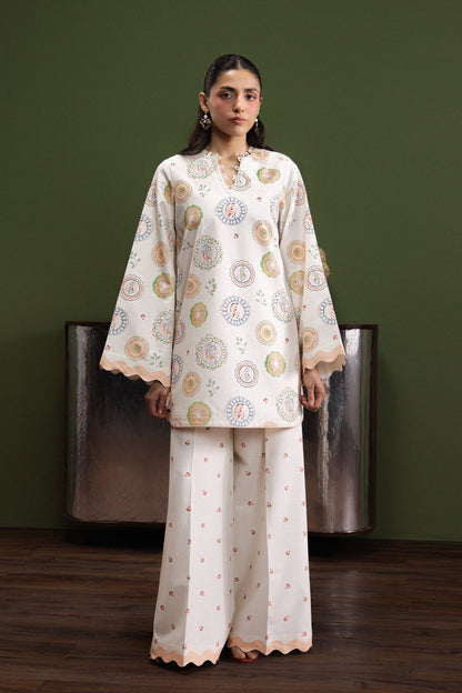 Ivory Era Cambric Pakistani Summer Dresses - Afrozeh - 1