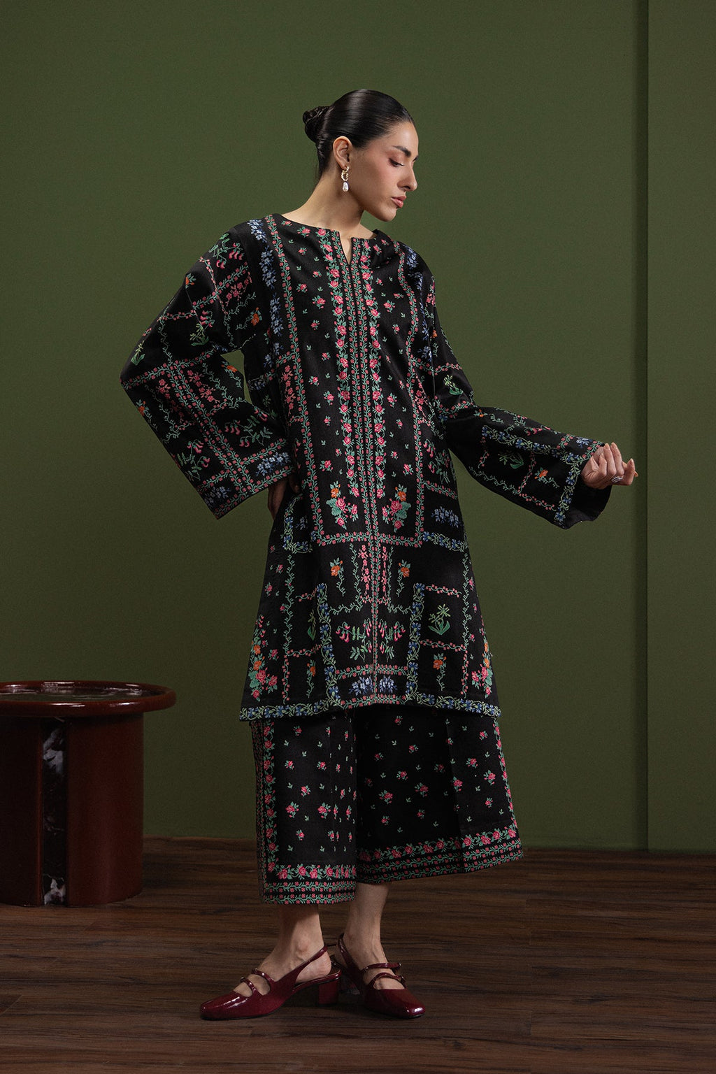 Day Dream Ink Cambric Pakistani Summer Dresses - Afrozeh - 1