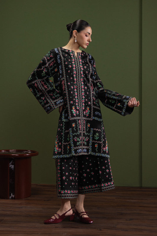 Day Dream Ink Cambric Pakistani Summer Dresses - Afrozeh - 1