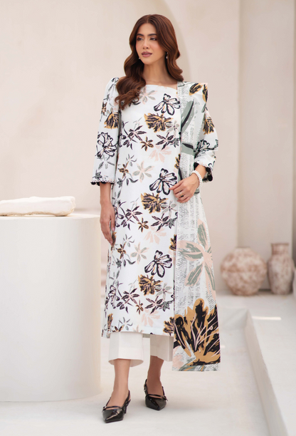 La vie - D07 Khaddar Pakistani Winter Dresses - Humdum - 1