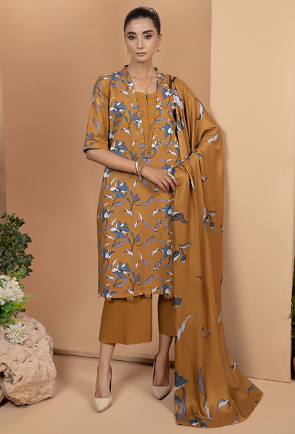Zara - D08 Khaddar Pakistani Winter Dresses - Humdum - 1