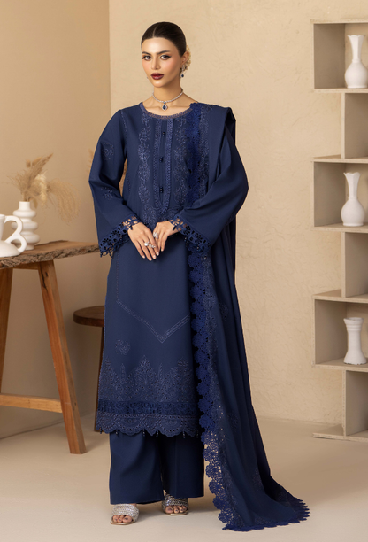 Jugnu By Humdum - D10 Premium Fabric Pakistani Winter Dresses - Humdum - 3