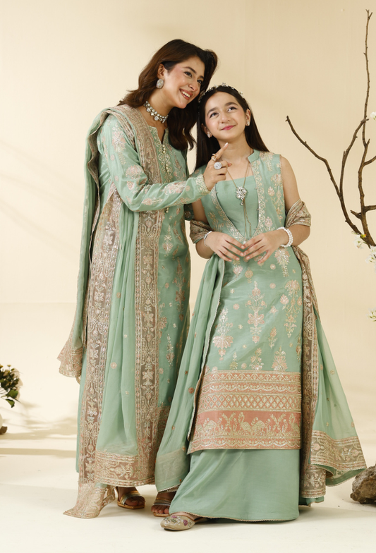 Rabt - D06 Raw Silk Pakistani Formal Dresses - Humdum - 1
