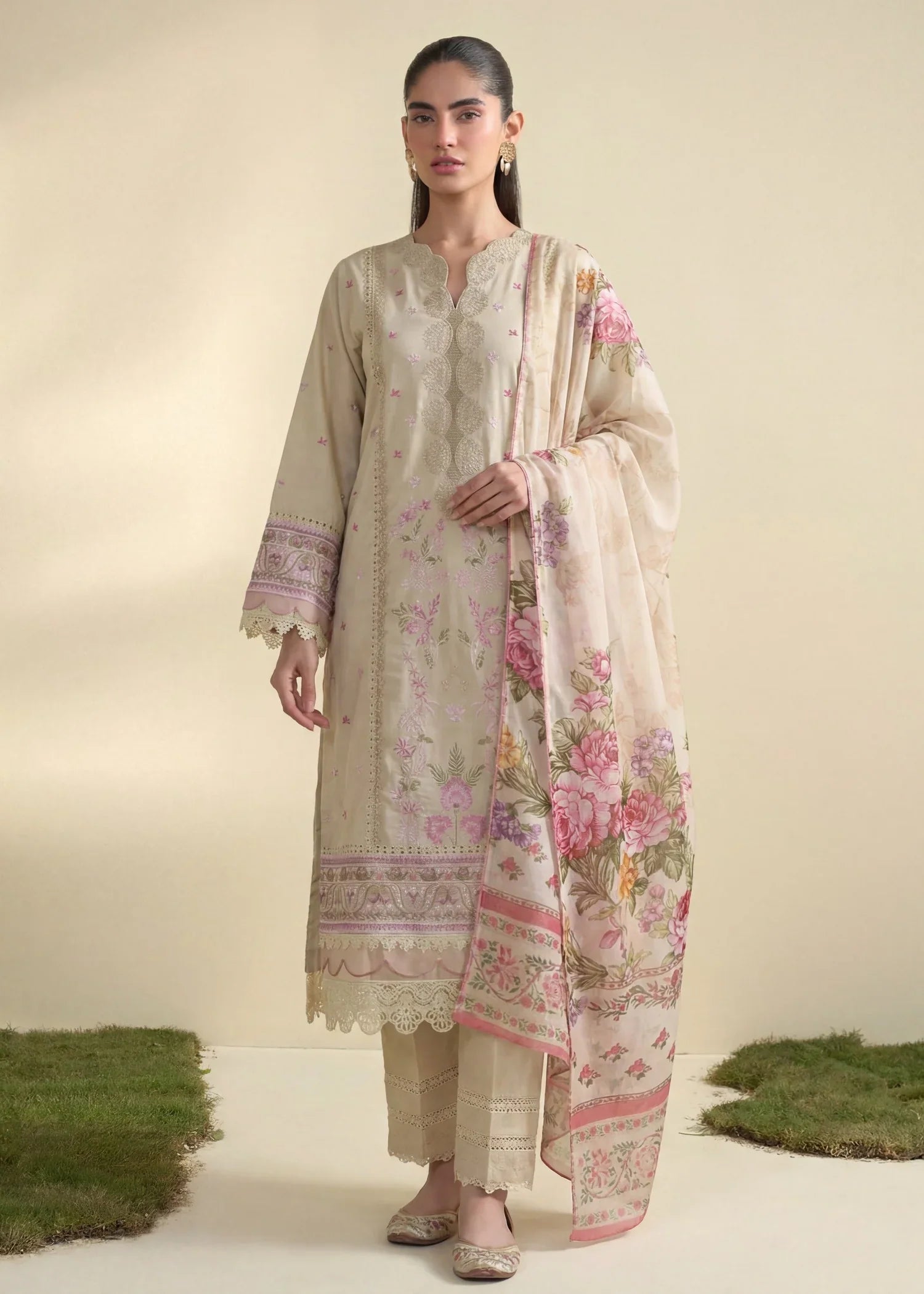 Silve Premium Fabric Pakistani Summer Dresses - Sahiba-clothing - 1