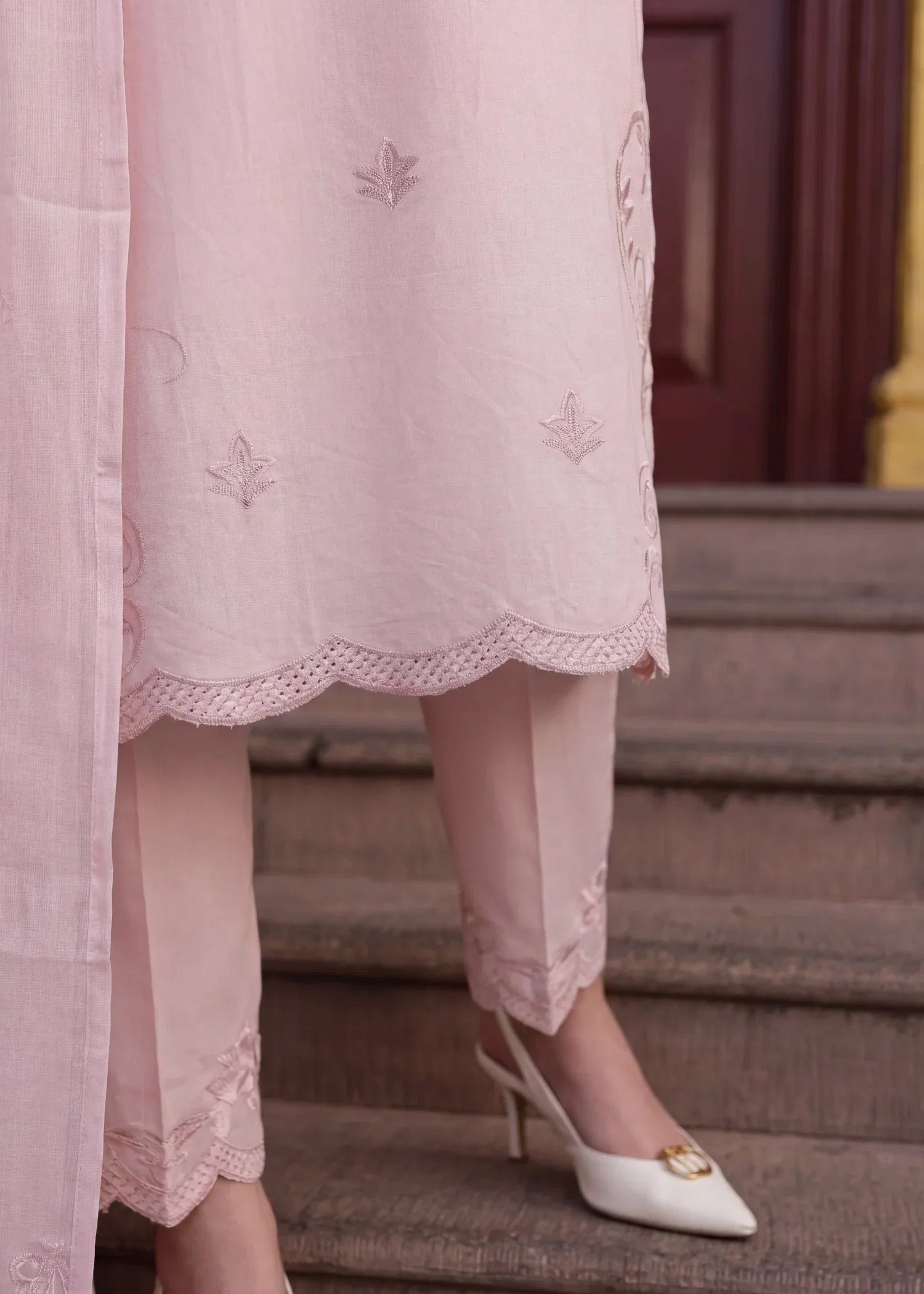 Freedom Pink Premium Fabric Pakistani Summer Dresses - Sahiba-clothing - 6