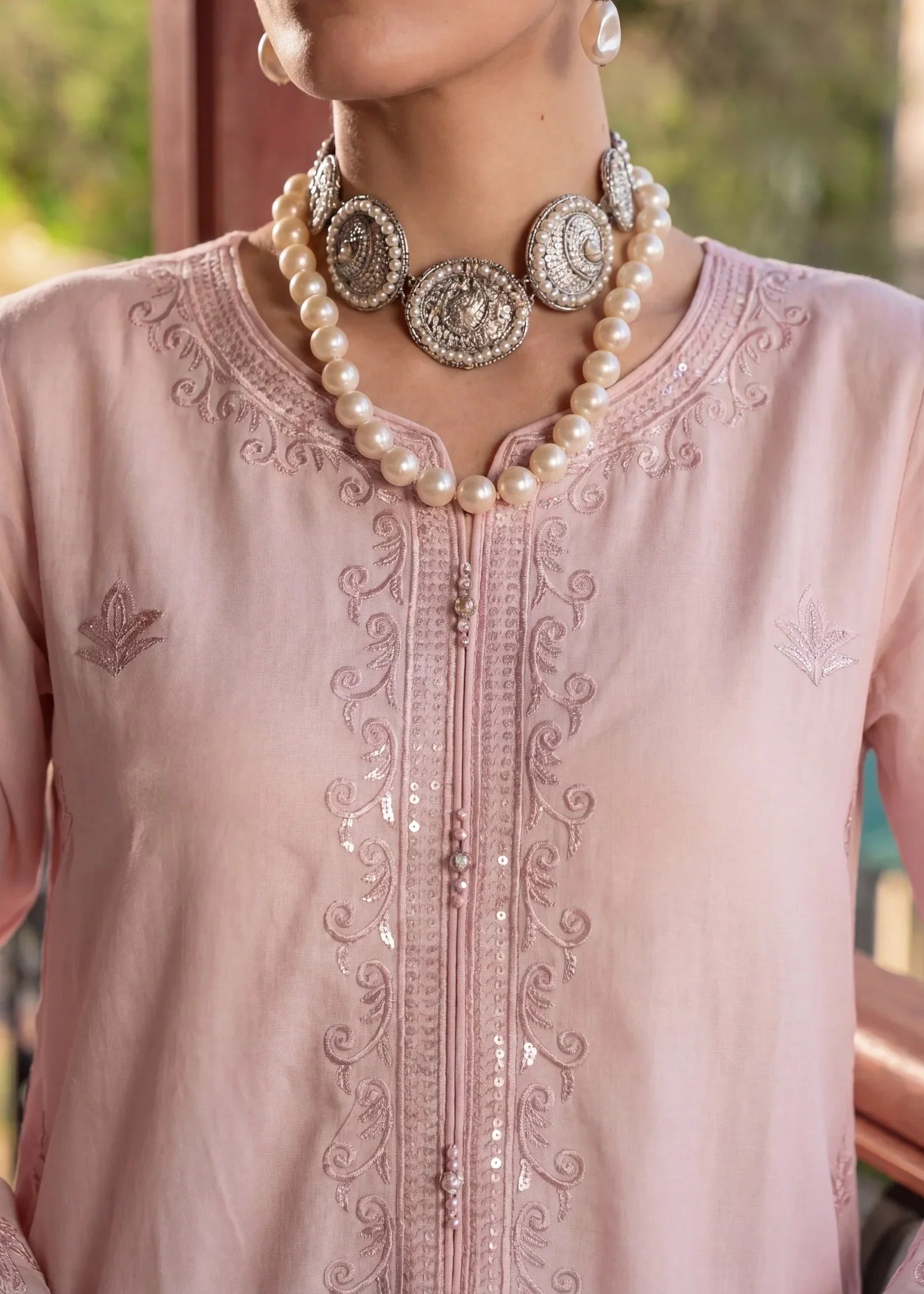 Freedom Pink Premium Fabric Pakistani Summer Dresses - Sahiba-clothing - 2