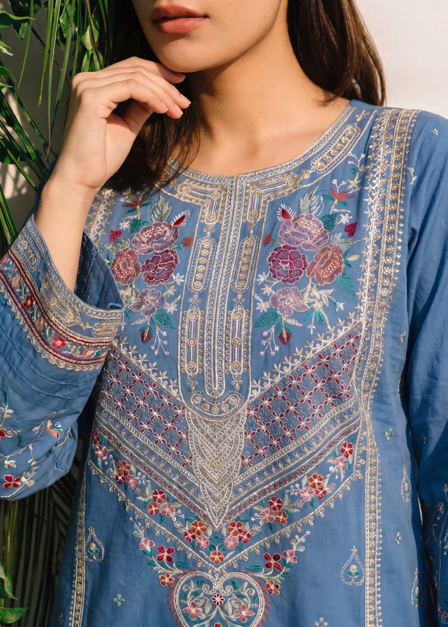 Gardenia Premium Fabric Pakistani Summer Dresses - Sahiba-clothing - 5