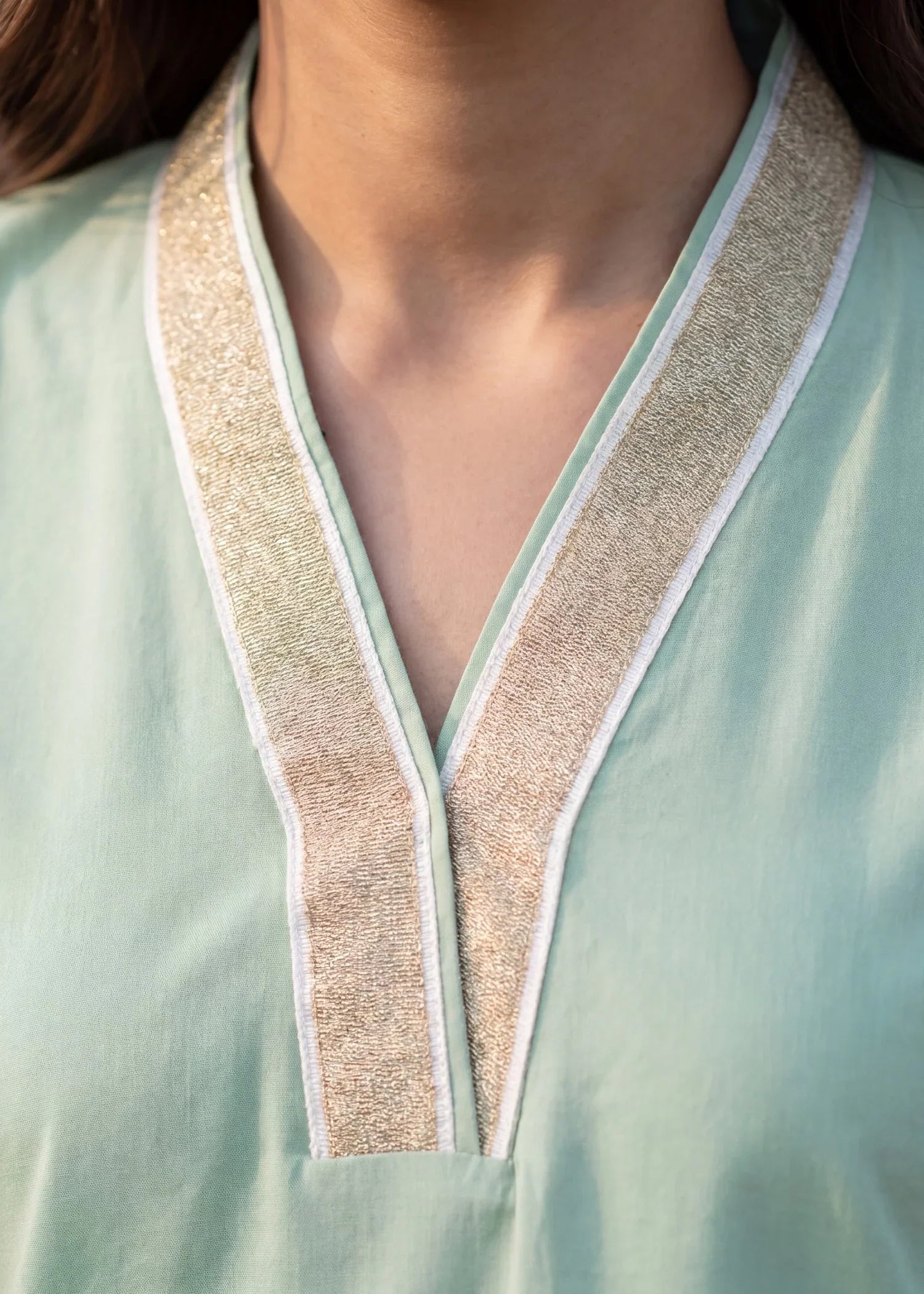 Denali Pista Premium Fabric Pakistani Summer Dresses - Sahiba-clothing - 4