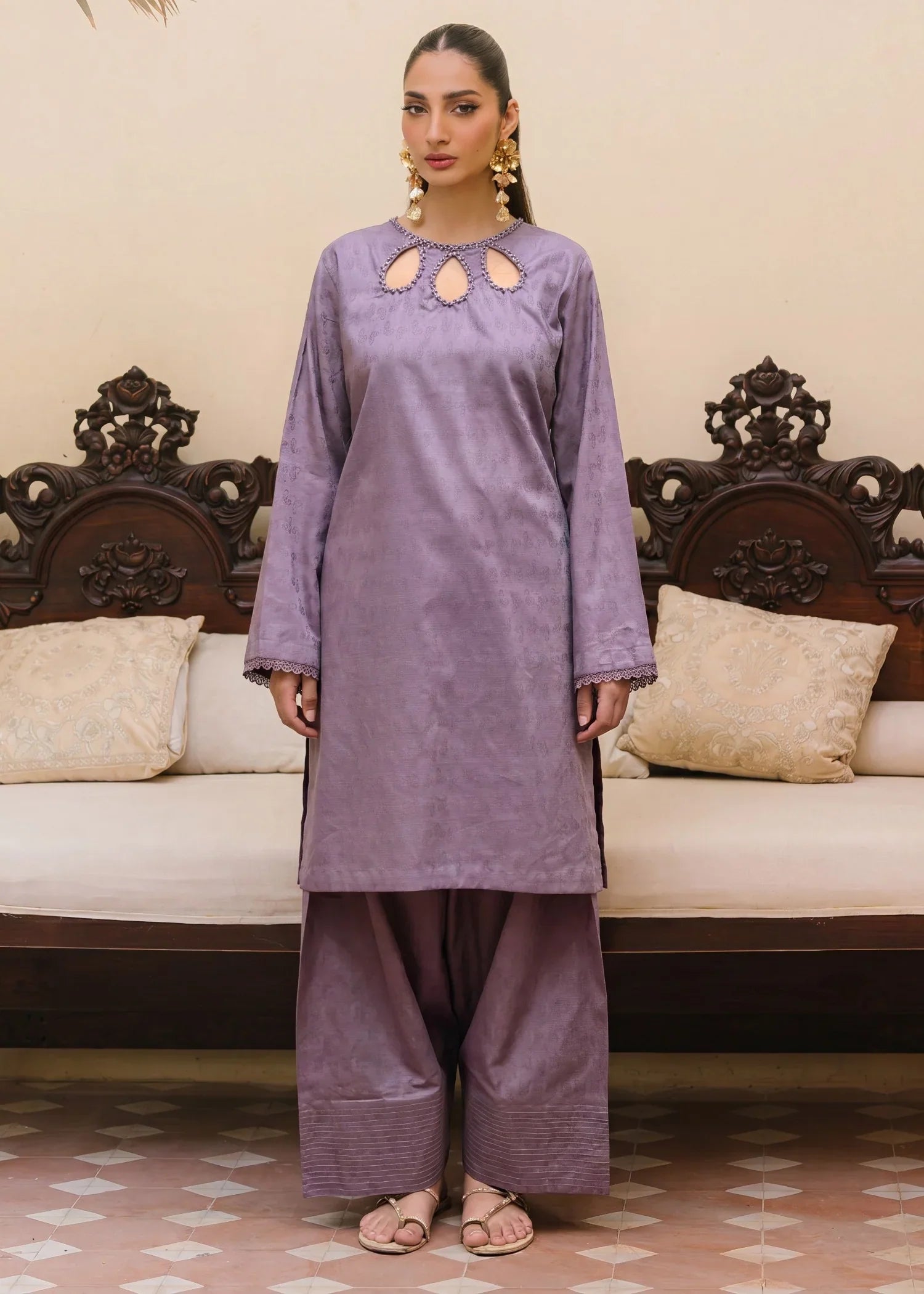 Yazra Falsa Premium Fabric Pakistani Summer Dresses - Sahiba-clothing - 5