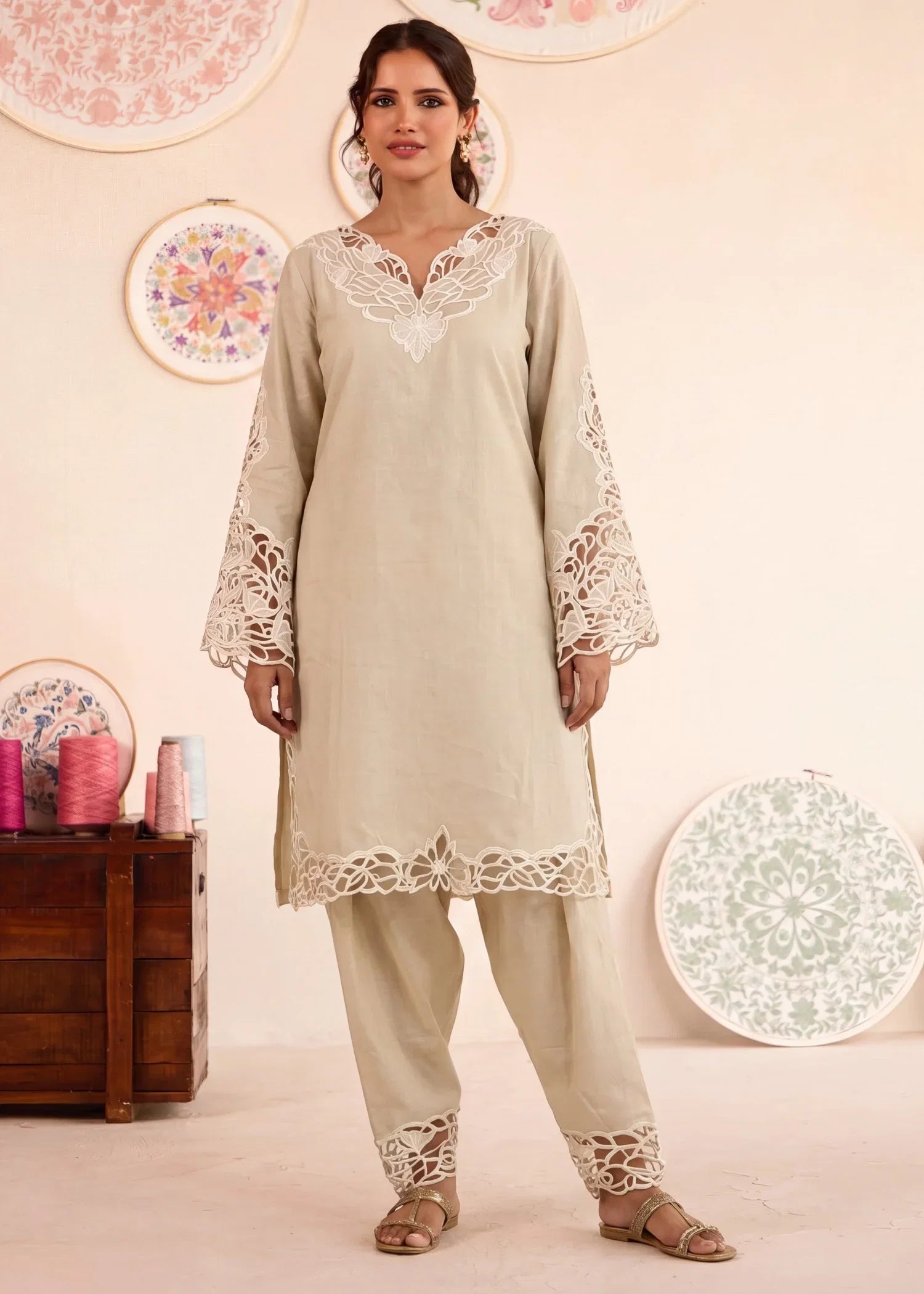 Darwaish Premium Fabric Pakistani Summer Dresses - Sahiba-clothing - 7