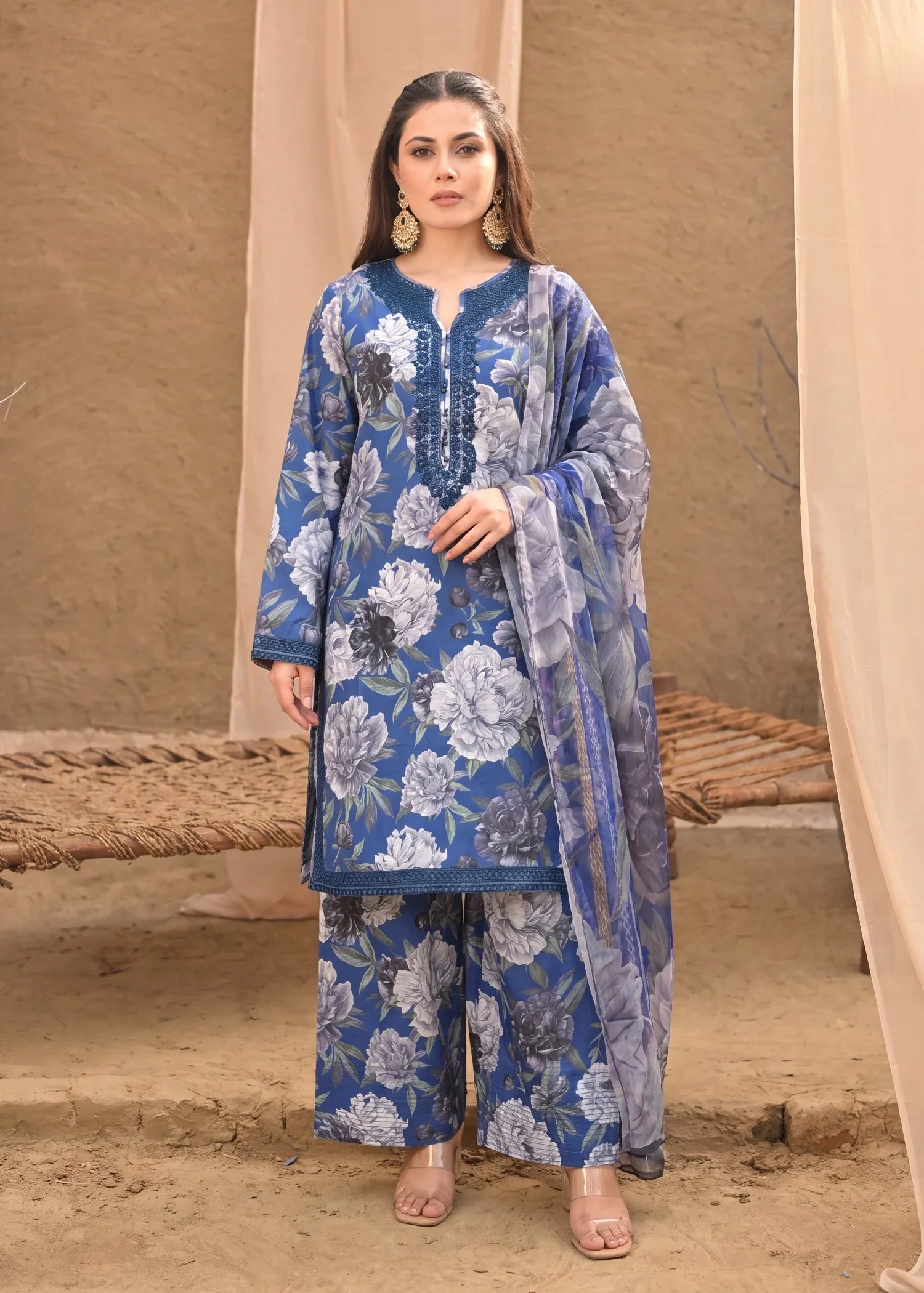 Zartaj Premium Fabric Pakistani Summer Dresses - Sahiba-clothing - 6