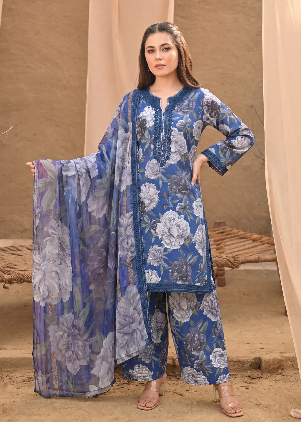 Zartaj Premium Fabric Pakistani Summer Dresses - Sahiba-clothing - 1