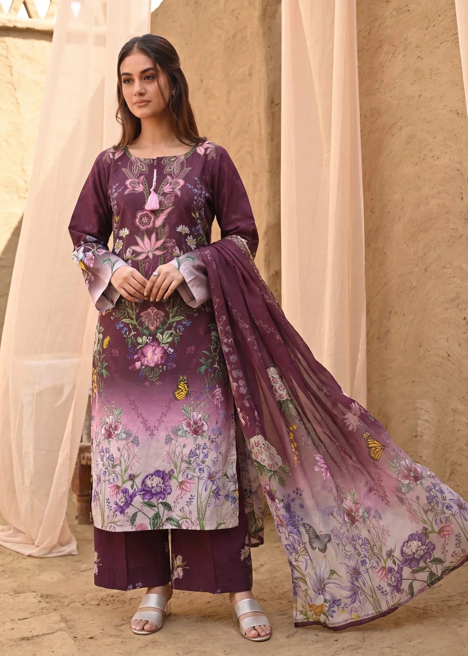 Cheen Premium Fabric Pakistani Summer Dresses - Sahiba-clothing - 1