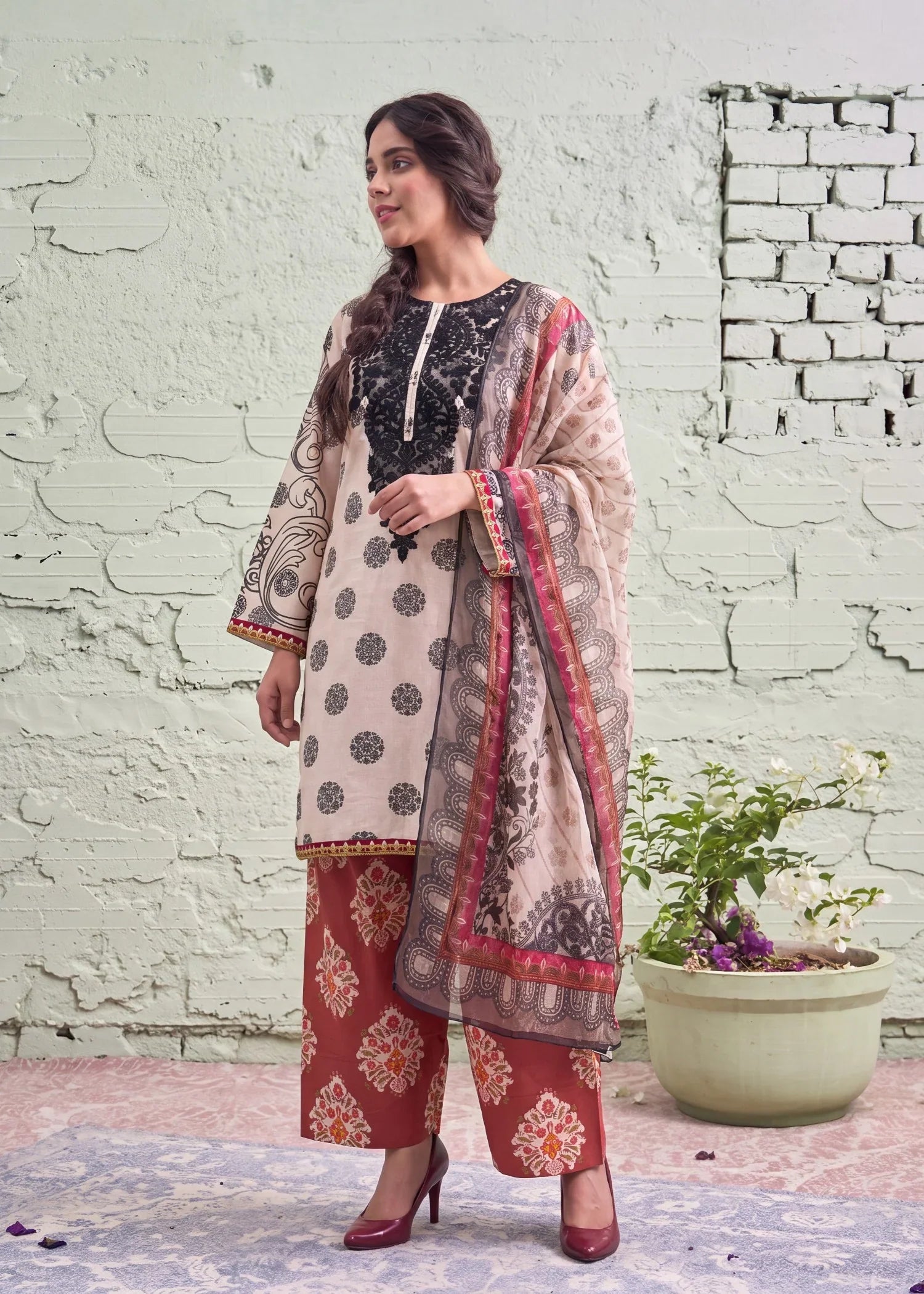 Noorbano Premium Fabric Pakistani Summer Dresses - Sahiba-clothing - 5