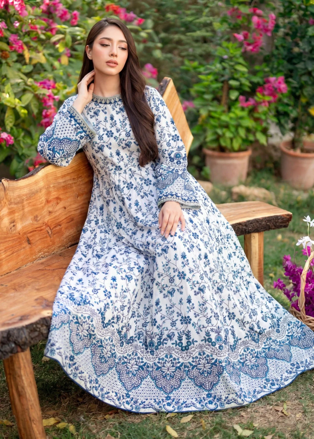 Neelofshan Premium Fabric Pakistani Summer Dresses - Sahiba-clothing - 3