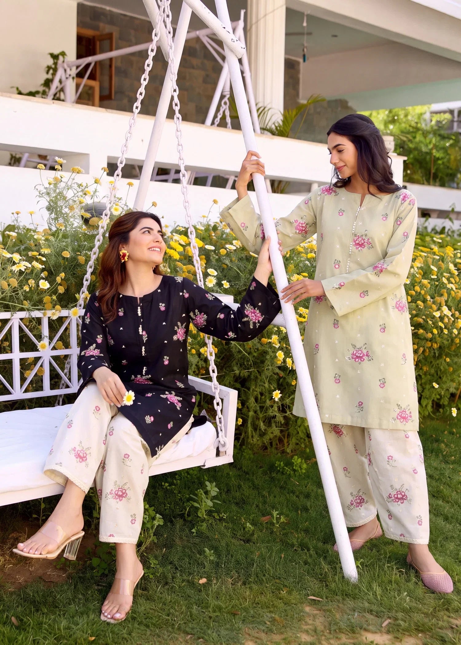 Gul-e-Aasman Skin Premium Fabric Pakistani Summer Dresses - Sahiba-clothing - 6