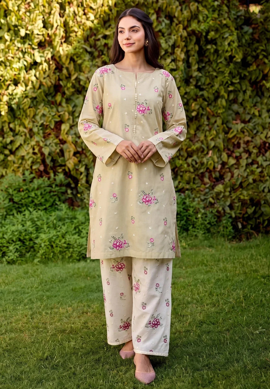Gul-e-Aasman Skin Premium Fabric Pakistani Summer Dresses - Sahiba-clothing - 1