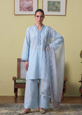 Espresso Blue Premium Fabric Pakistani Summer Dresses - Sahiba-clothing - 1